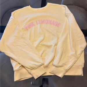 Ardene Cream Crewneck Sweatshirt with Pink "PINK LEMONADE" Graphic